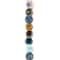 12 Packs: 18 ct. (216 total) Multicolor Ceramic Coin Beads, 10.5mm by Bead Landing™